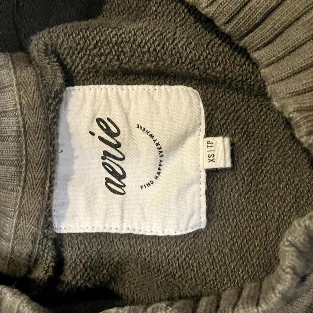 Aerie Olive Green‎ "Bright" Sweatshirt - XS - Picture 2 of 4